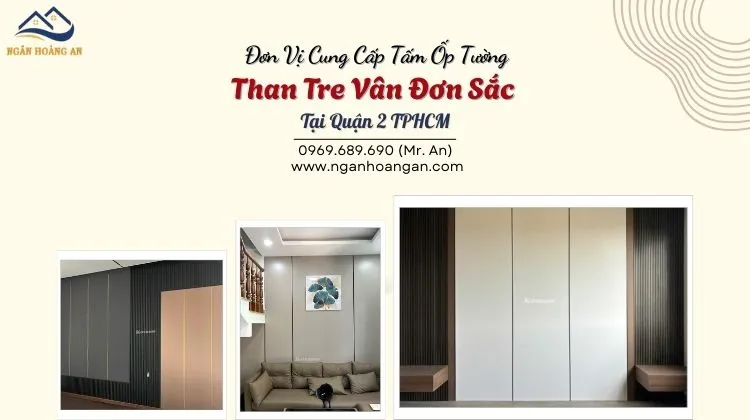 Đơn Vị Cung Cấp Tấm Ốp Tường Than Tre Vân Đơn Sắc