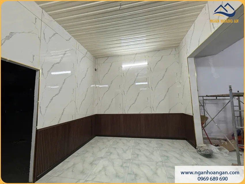 Đơn Vị Ốp Tường Phòng Khách Bằng PVC Giả Đá Chuyên Nghiệp