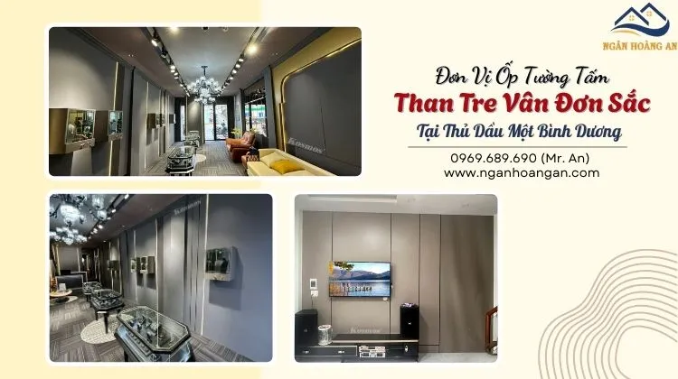 Đơn Vị Ốp Tường Tấm Than Tre Vân Đơn Sắc