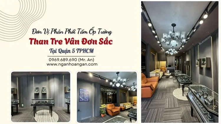 Đơn Vị Phân Phối Tấm Ốp Tường Than Tre Vân Đơn Sắc 