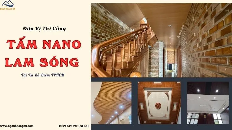 Đơn Vị Thi Công Ốp Trần Nano, Lam Sóng Nhựa Giá Rẻ Xã Bà Điểm TPHCM
