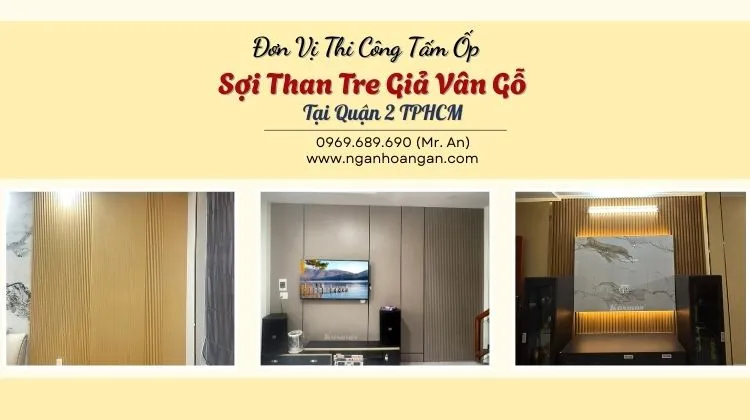 Đơn Vị Thi Công Tấm Ốp Sợi Than Tre Giả Vân Gỗ