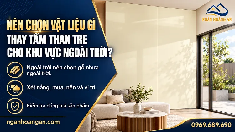 Nên Chọn Vật Liệu Gì Thay Tấm Than Tre Cho Khu Vực Ngoài Trời?