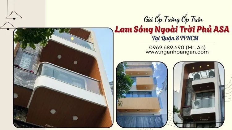 Giá Ốp Tường Ốp Trần Lam Sóng Ngoài Trời Phủ ASA