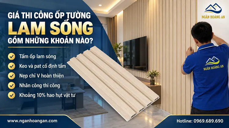 Giá Thi Công Ốp Tường Lam Sóng Gồm Những Khoản Nào?
