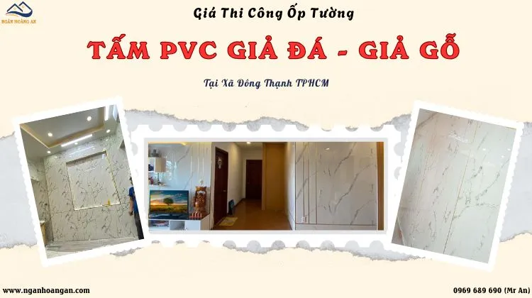 Giá Thi Công Ốp Tường Nhựa Giả Đá, Giả Gỗ Ưu Đãi Xã Đông Thạnh TPHCM Giá Thi Công Ốp Tường Nhựa Giả Đá, Giả Gỗ Ưu Đãi Xã Đông Thạnh TPHCM