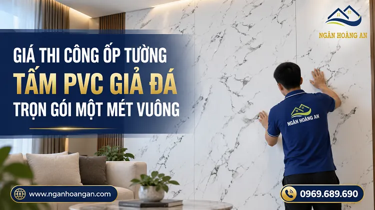 Giá Thi Công Ốp Tường PVC Giả Đá Trọn Gói Một Mét Vuông Giá Thi Công Ốp Tường PVC Giả Đá Trọn Gói Một Mét Vuông