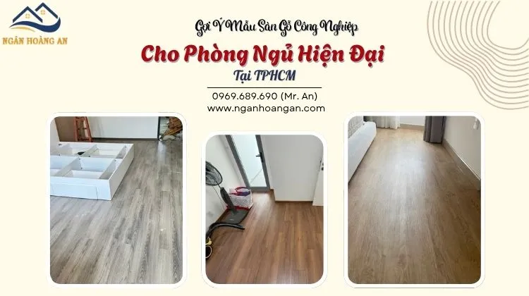 Gợi Ý Mẫu Sàn Gỗ Công Nghiệp Cho Phòng Ngủ Hiện Đại Tại TPHCM