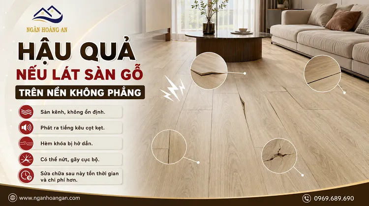 Hậu Quả Nếu Lát Sàn Gỗ Trên Nền Không Phẳng