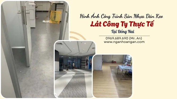 Hình Ảnh Công Trình Sàn Nhựa Dán Keo Lát Công Ty Thực Tế Tại Đồng Nai