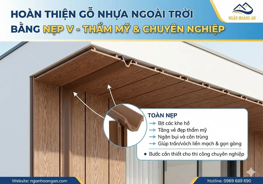 Hoàn Thiện Gỗ Nhựa Ngoài Trời Bằng Nẹp – Một Chi Tiết Quan Trọng Thẩm Mỹ