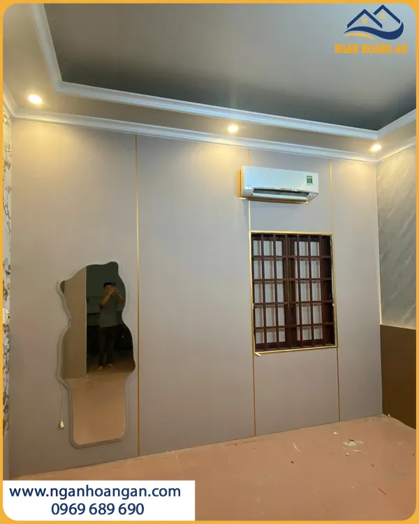 Hoàn Thiện Ốp Tường Phòng Ngủ Bằng Than Tre Hiện Đại