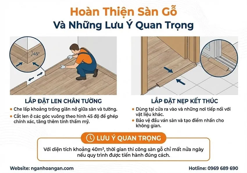 Hoàn Thiện Sàn Gỗ Và Những Lưu Ý Quan Trọng