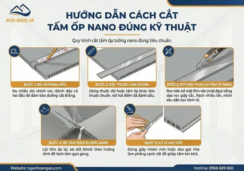 Hướng Dẫn Cách Cắt Tấm Ốp Nano Đúng Kỹ Thuật