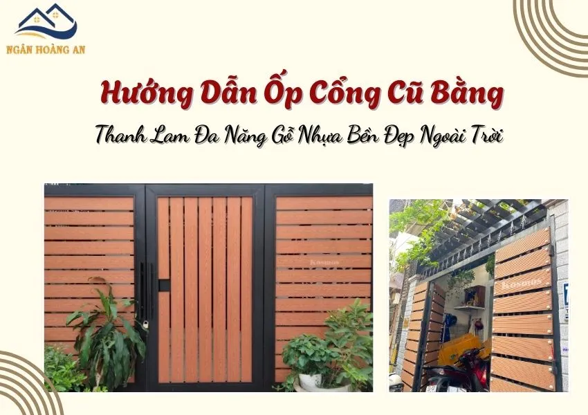 Hướng Dẫn Ốp Cổng Cũ Bằng Thanh Lam Đa Năng Gỗ Nhựa Bền Đẹp Ngoài Trời