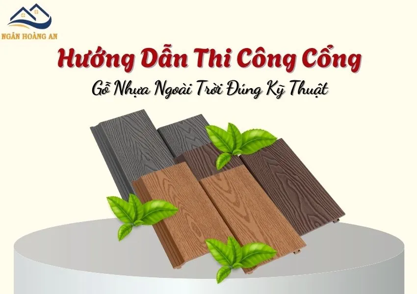 Hướng Dẫn Thi Công Cổng Gỗ Nhựa Ngoài Trời Đúng Kỹ Thuật