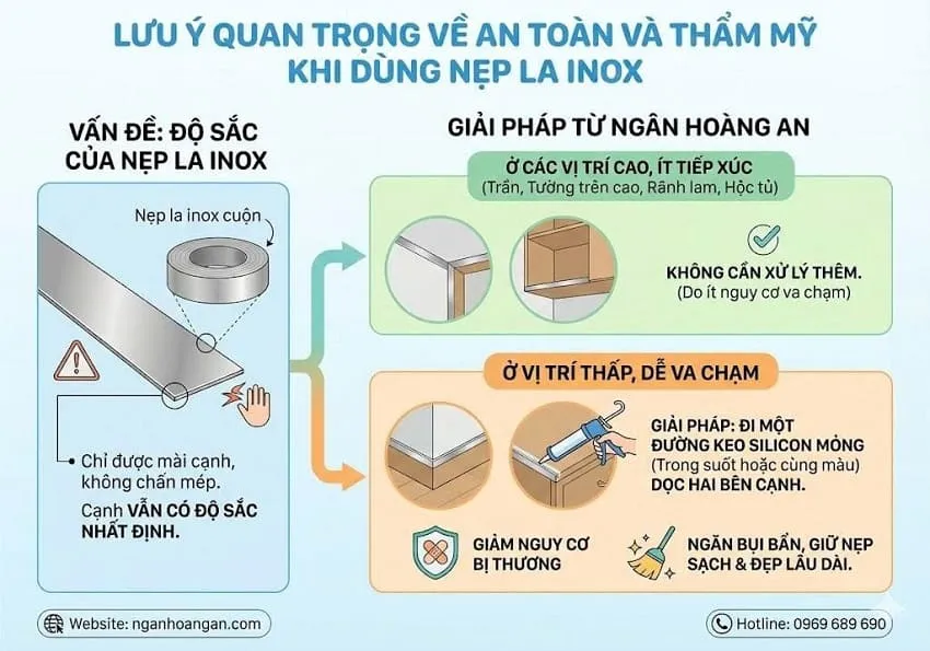 Hướng Dẫn Thi Công Nẹp La Inox Trang Trí Đúng Cách