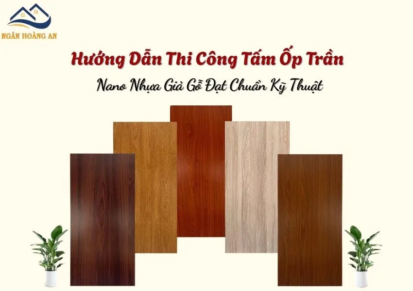 Hướng Dẫn Thi Công Tấm Ốp Trần Nano Nhựa Giả Gỗ Đạt Chuẩn Kỹ Thuật Hướng Dẫn Thi Công Tấm Ốp Trần Nano Nhựa Giả Gỗ Đạt Chuẩn Kỹ Thuật