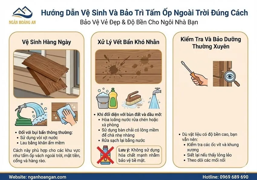 Hướng Dẫn Vệ Sinh Và Bảo Trì Tấm Ốp Ngoài Trời Đúng Cách Hướng Dẫn Vệ Sinh Và Bảo Trì Tấm Ốp Ngoài Trời Đúng Cách