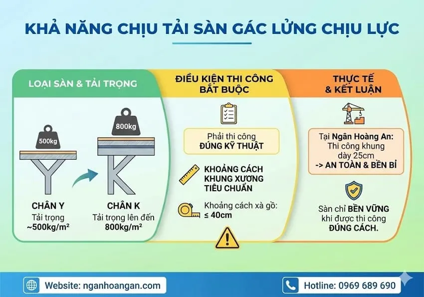 Khả Năng Chịu Tải Của Sàn Gác Lửng Chịu Lực