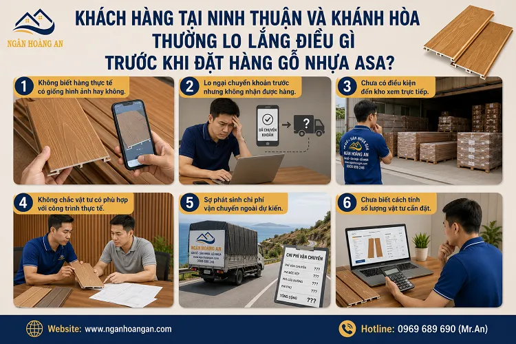 Khách Hàng Tại Ninh Thuận Và Khánh Hòa Thường Lo Lắng Điều Gì Trước Khi Đặt Hàng Gỗ Nhựa ASA?