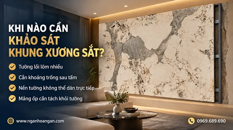 Khi Nào Cần Khảo Sát Phương Án Làm Khung Xương Sắt Khi Ốp Tấm Than Tre?
