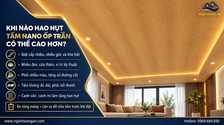 Khi Nào Hao Hụt Tấm Nano Ốp Trần Có Thể Cao Hơn? Khi Nào Hao Hụt Tấm Nano Ốp Trần Có Thể Cao Hơn?