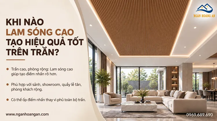 Khi Nào Lam Sóng Cao Tạo Hiệu Quả Tốt Trên Trần? Khi Nào Lam Sóng Cao Tạo Hiệu Quả Tốt Trên Trần?