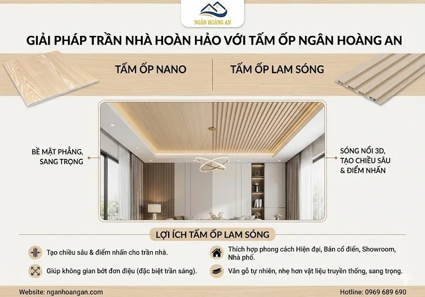 Khi Nào Nên Chọn Tấm Ốp Lam Sóng? Khi Nào Nên Chọn Tấm Ốp Nano?