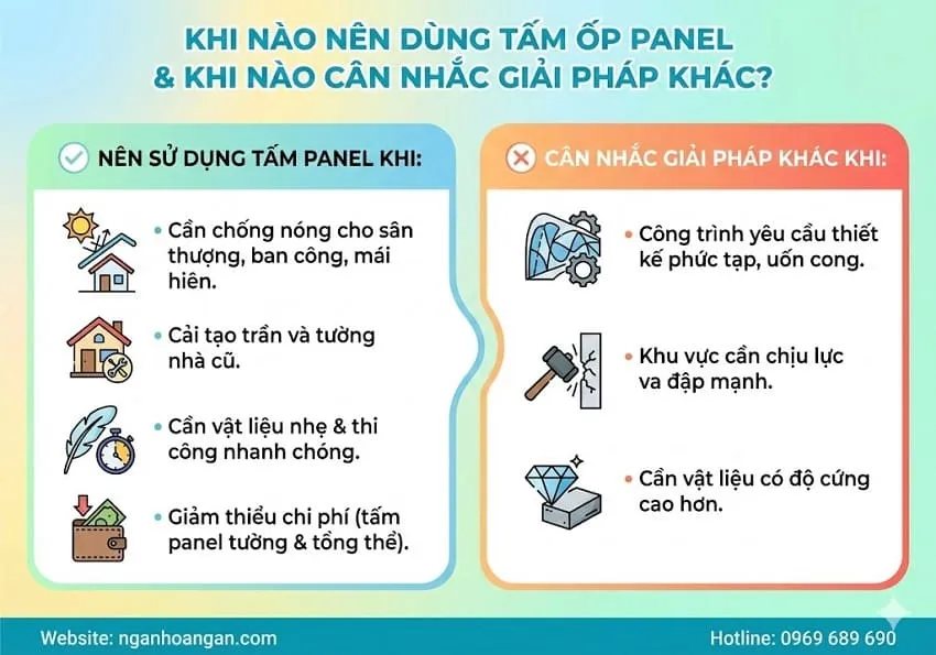 Khi Nào Nên Dùng Tấm Ốp Panel? Khi Nào Nên Cân Nhắc Giải Pháp Khác?