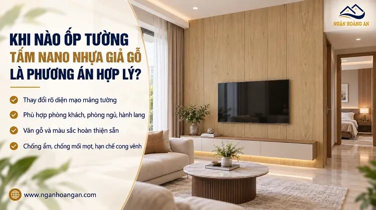 Khi Nào Ốp Tường Tấm Nano Nhựa Giả Gỗ Là Phương Án Hợp Lý?