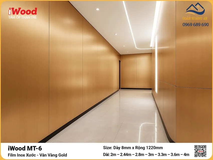 Kho Bán Tấm Ốp Than Tre Film Inox MT-6 Giá Rẻ