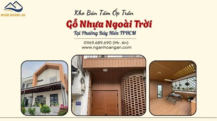 Kho Bán Tấm Ốp Trần Gỗ Nhựa Ngoài Trời Tại Phường Bảy Hiền TPHCM 