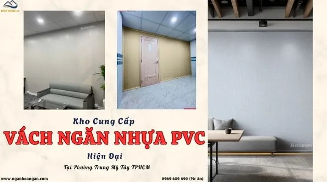 Kho Cung Cấp Vách Ngăn Nhựa PVC Hiện Đại Phường Trung Mỹ Tây TPHCM