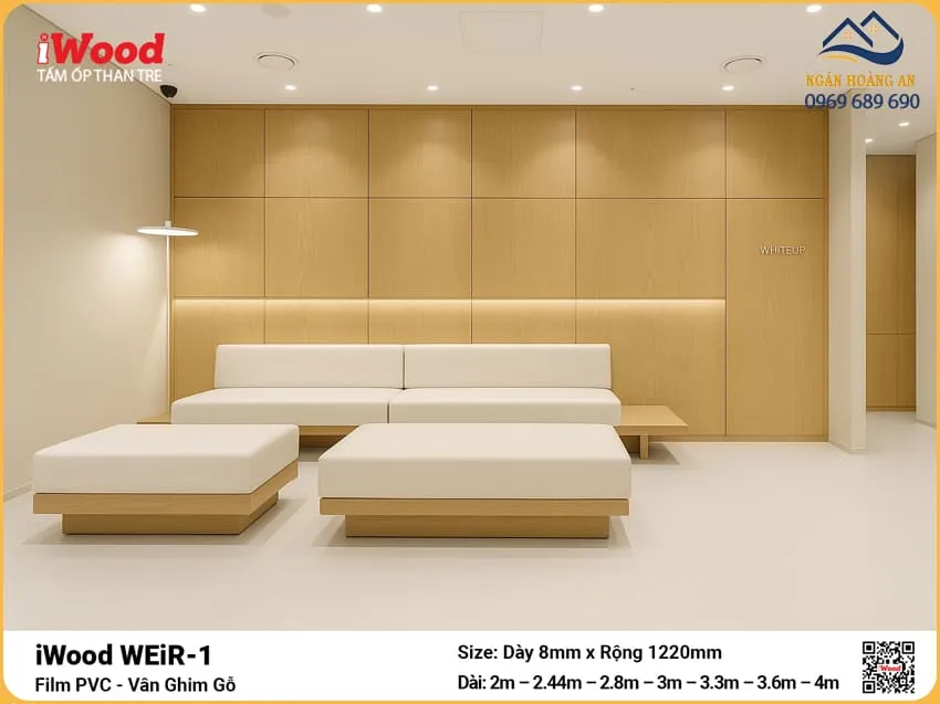 Kho Tấm Ốp Than Tre iWood WEiR-1 Vân Ghim Gỗ Hàng Có Sẵn