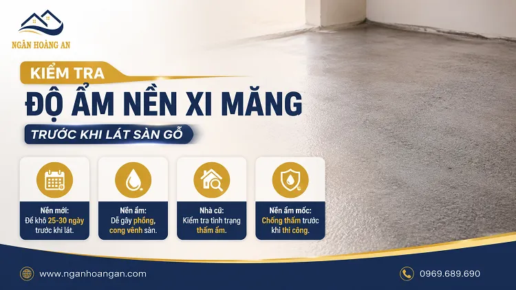 Kiểm Tra Độ Ẩm Nền Xi Măng Trước Khi Lát Sàn Gỗ