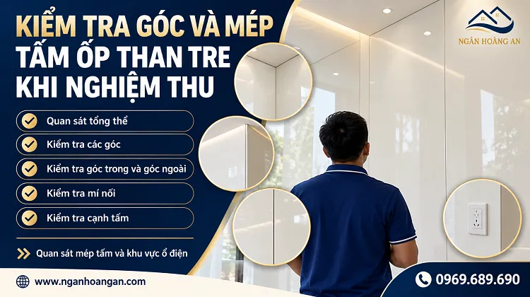Kiểm Tra Góc Và Mép Tấm Ốp Than Tre Khi Nghiệm Thu