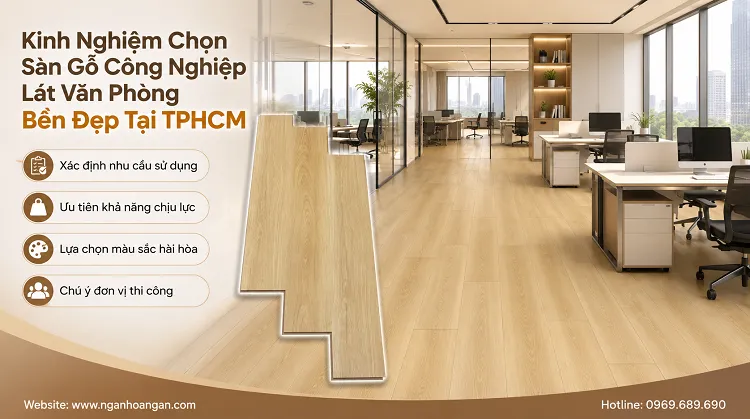 Kinh Nghiệm Chọn Sàn Gỗ Công Nghiệp Lát Văn Phòng Bền Đẹp Tại TPHCM