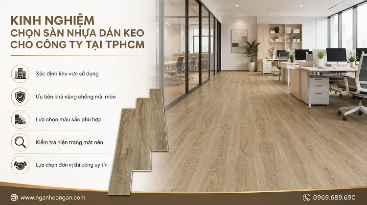 Kinh Nghiệm Chọn Sàn Nhựa Dán Keo Cho Công Ty Tại TPHCM Kinh Nghiệm Chọn Sàn Nhựa Dán Keo Cho Công Ty Tại TPHCM