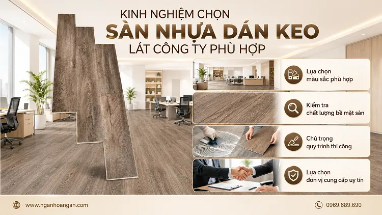 Kinh Nghiệm Chọn Sàn Nhựa Dán Keo Lát Công Ty Phù Hợp Tại Bình Dương