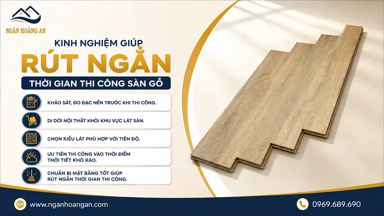 Kinh Nghiệm Giúp Rút Ngắn Thời Gian Thi Công Sàn Gỗ