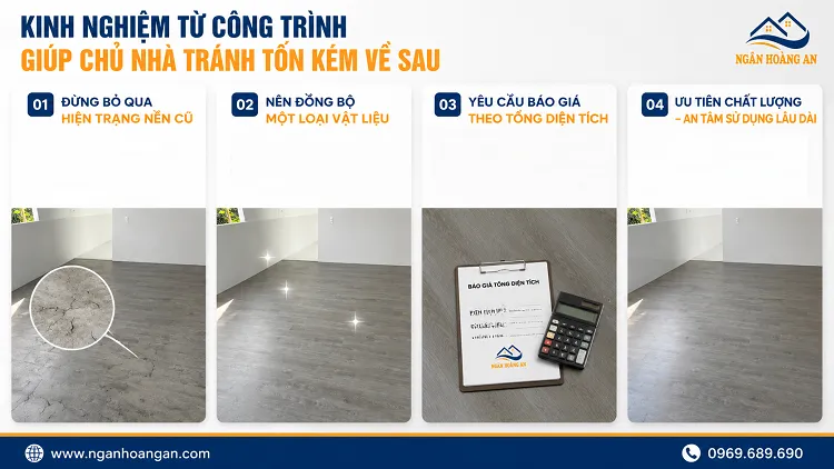 Kinh Nghiệm Từ Công Trình Giúp Chủ Nhà Tránh Tốn Kém Về Sau