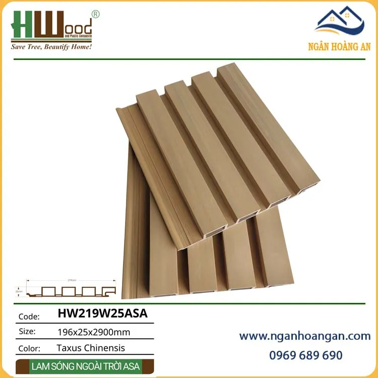Lam 4 Sóng Ngoài Trời Phủ ASA Hwood HW219W25ASA Taxus Chinensis
