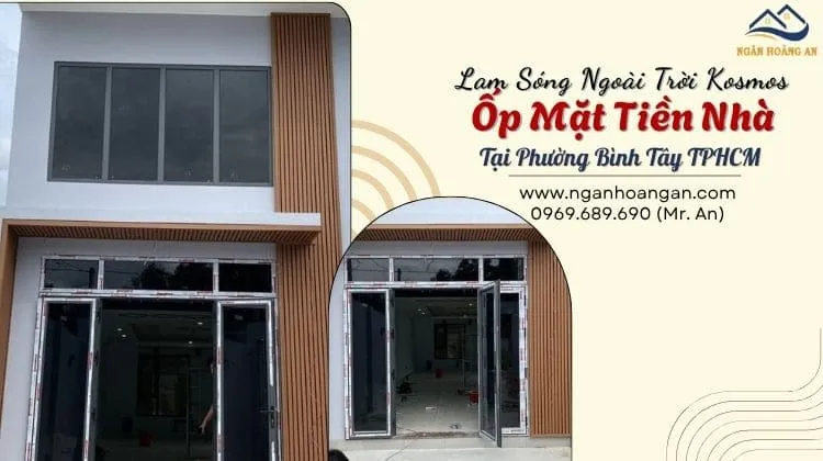 Lam Sóng Ngoài Trời Kosmos Ốp Mặt Tiền Nhà Tại Phường Bình Tây