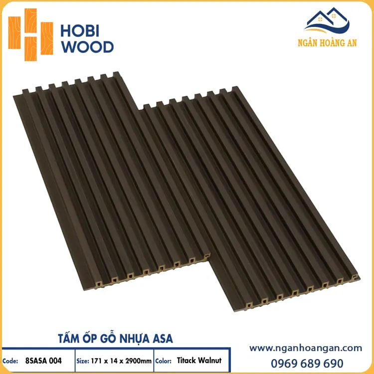 Lam Sóng Ngoài Trời Phủ ASA Hobiwood 8SASA004 Titack Walnut