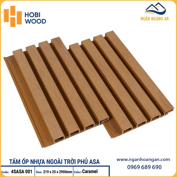Lam Sóng Ngoài Trời Phủ ASA Hobiwood 25mm 4SASA001 Vân Caramel