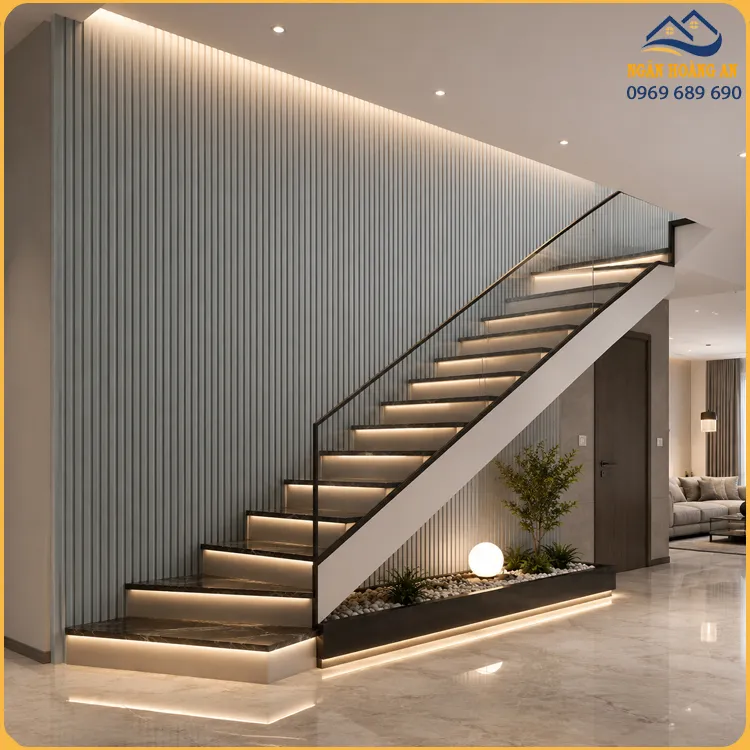 Ứng Dụng Lam Sóng Nhựa Ốp Tường Hobiwood LS506 Xám Bạc Ứng Dụng Lam Sóng Nhựa Ốp Tường Hobiwood LS506 Xám Bạc