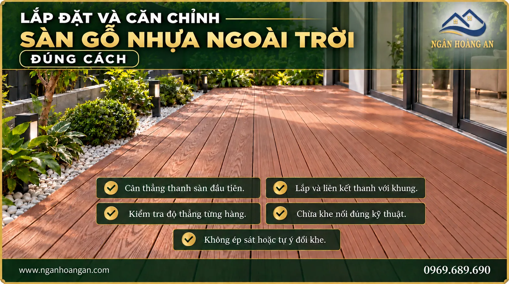 Lắp Đặt Căn Chỉnh Sàn Gỗ Nhựa Ngoài Trời Lắp Đặt Căn Chỉnh Sàn Gỗ Nhựa Ngoài Trời