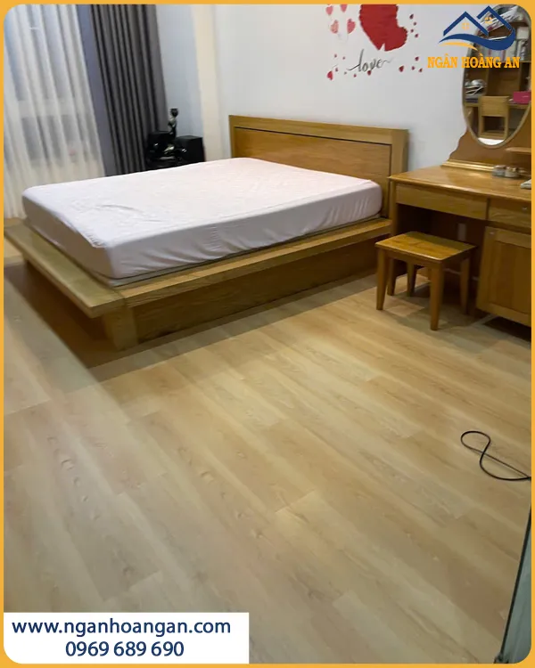 Lát Sàn Gỗ Công Nghiệp Cho Phòng Ngủ Dễ Vệ Sinh