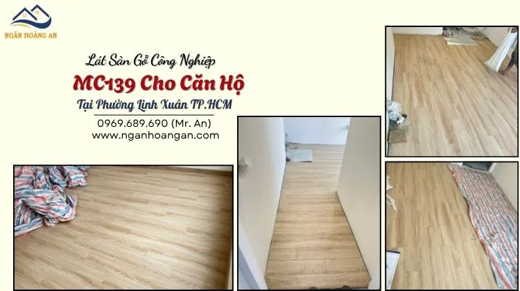 Lát Sàn Gỗ Công Nghiệp MC139 Cho Căn Hộ Tại Phường Linh Xuân TP.HCM